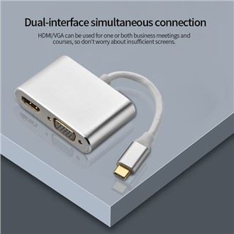 Type-C vers HDMI+VGA